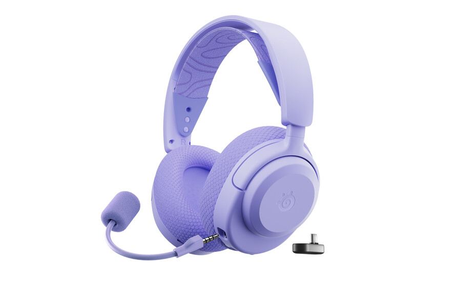arctis nova 3p trådlös för playstation - lavendel